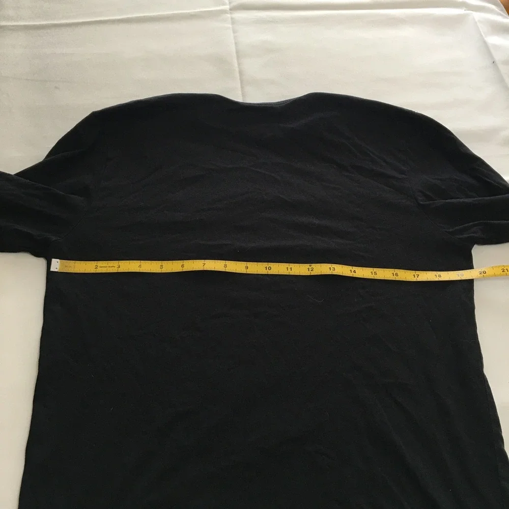 Nike Air Jordan Long Sleeve T-Shirt Mens Medium Black Graphic Sleeve Print